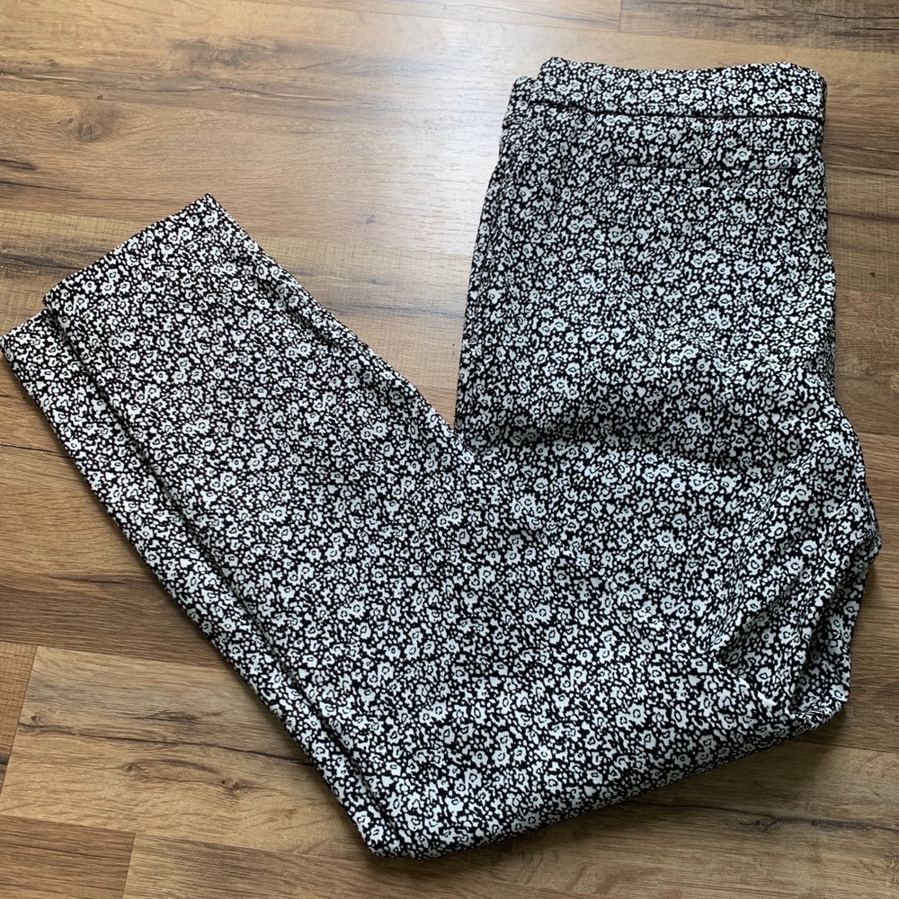 Cute floral print work pants